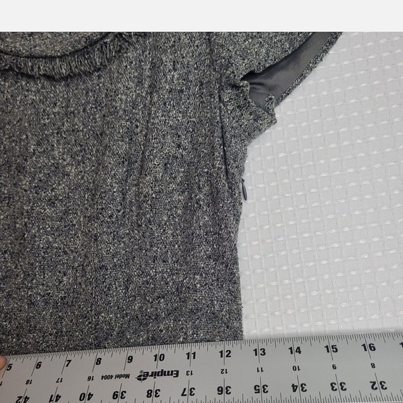 COPY - Talbots Gray Dress with Elegant Lace and Flowy Skirt - Picture 12 of 12